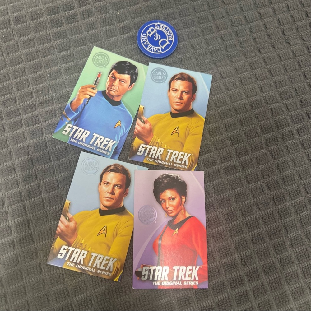 Dave & Busters Star Trek Coin Pusher Hero Cards